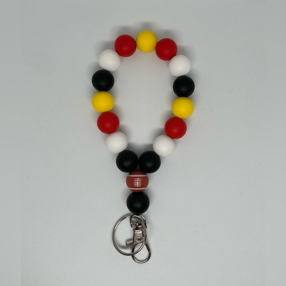 Hand made Chiefs Wristlet/keychain - Picture 1 of 2